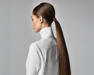 Classic Ponytail hairstyles with straight hair