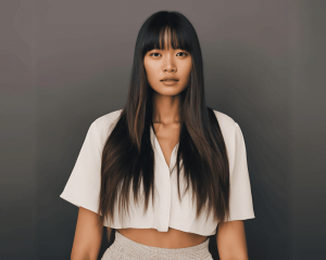 Curtain bangs hairstyles with straight hair